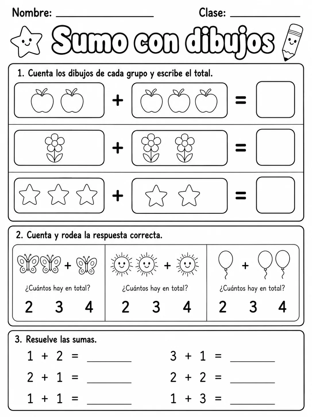 2.º grado - suma - Paquete de fichas vista previa imprimible de matemáticas en KiwiBee