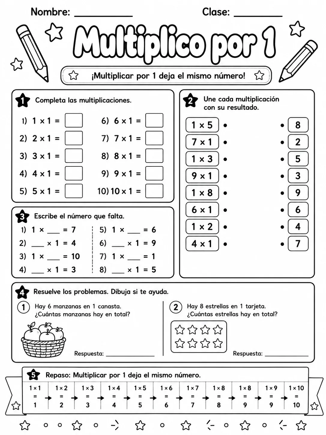 3.º grado - multiplicación y división - Paquete de fichas - Conjunto 2 vista previa imprimible de matemáticas en KiwiBee