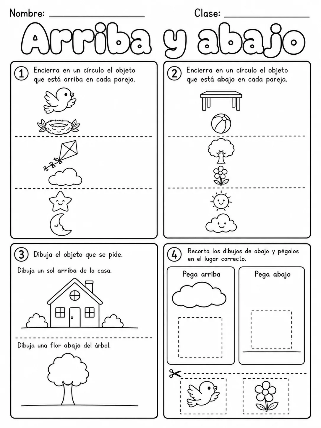 3.º grado - posición espacial - Paquete de fichas vista previa imprimible de matemáticas en KiwiBee