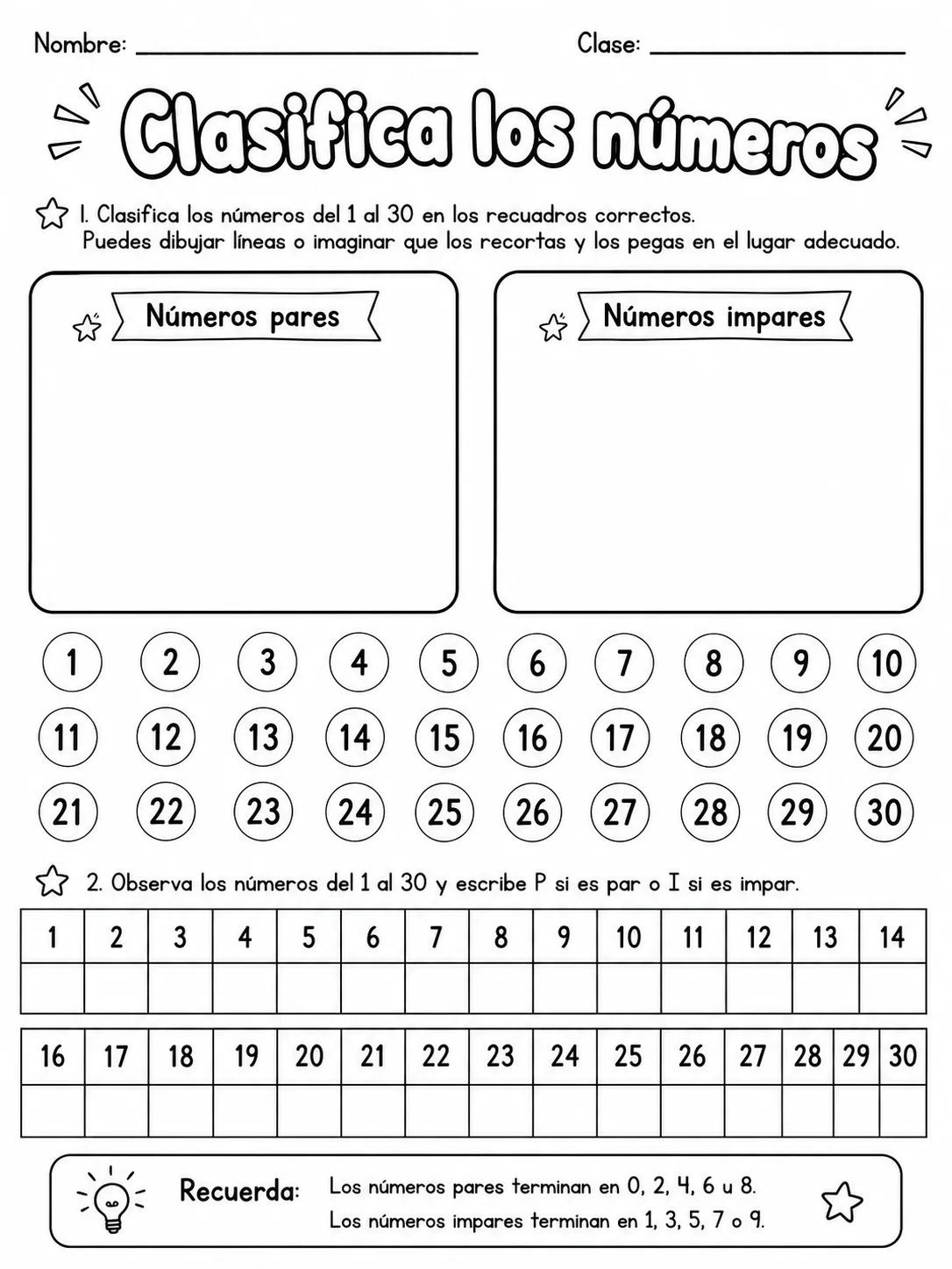3.º grado - repaso mixto: números y conteo - Paquete de fichas página 3 vista previa imprimible