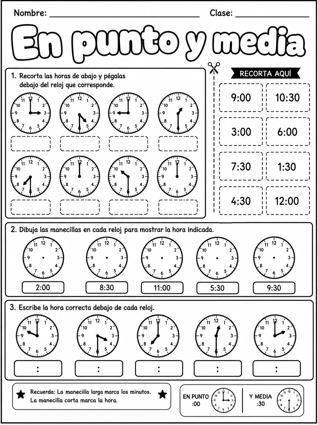 3.º grado - repaso mixto: tiempo y calendario - Paquete de fichas - Conjunto 2 página 3 vista previa imprimible
