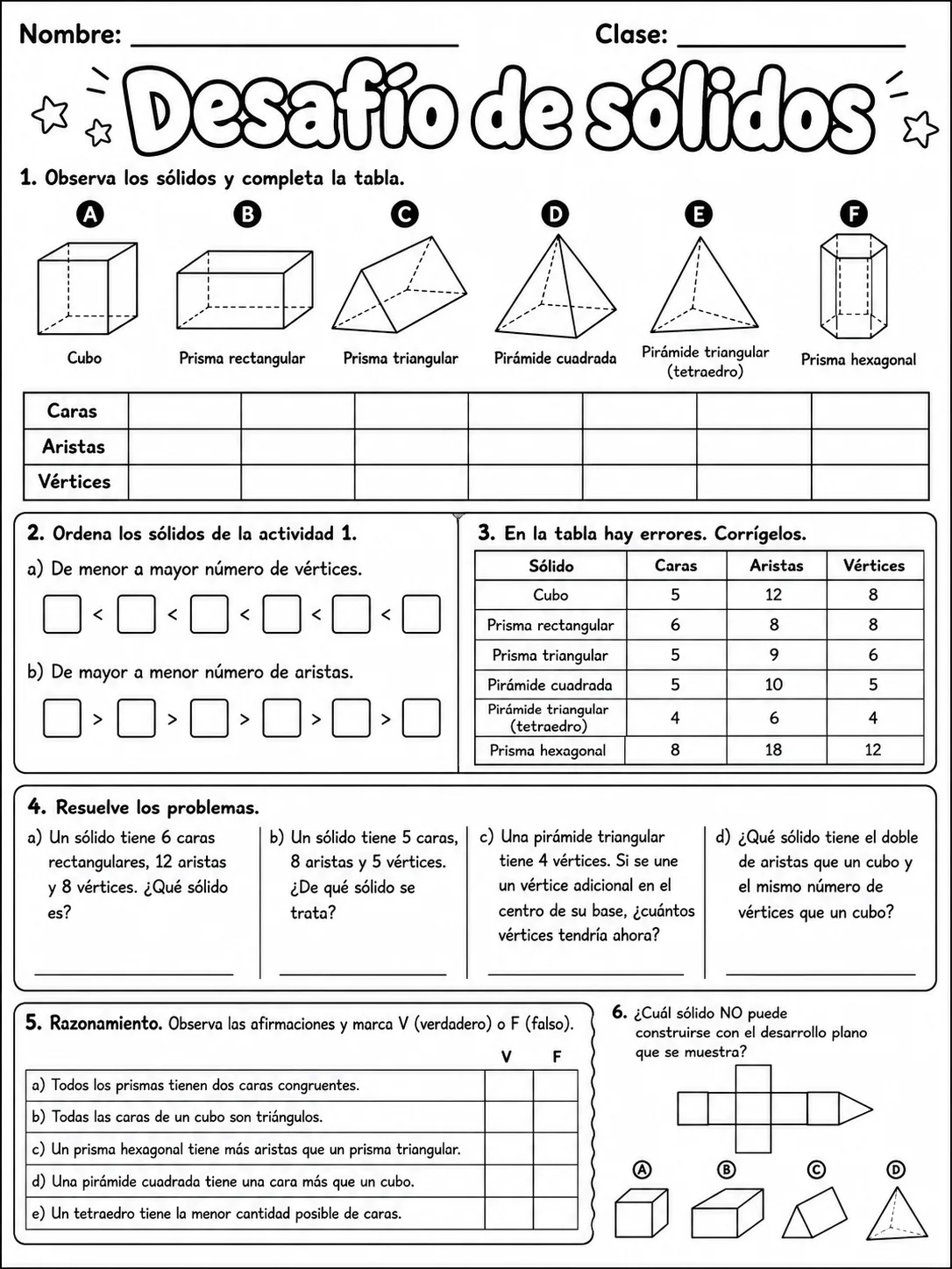 4.º grado - repaso de matemáticas - Paquete de fichas página 9 vista previa imprimible