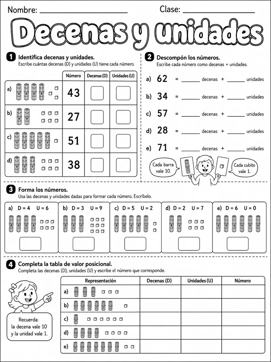 4.º grado - repaso mixto: comparación y orden de números y números, conteo y orden - Paquete de fichas página 5 vista previa imprimible