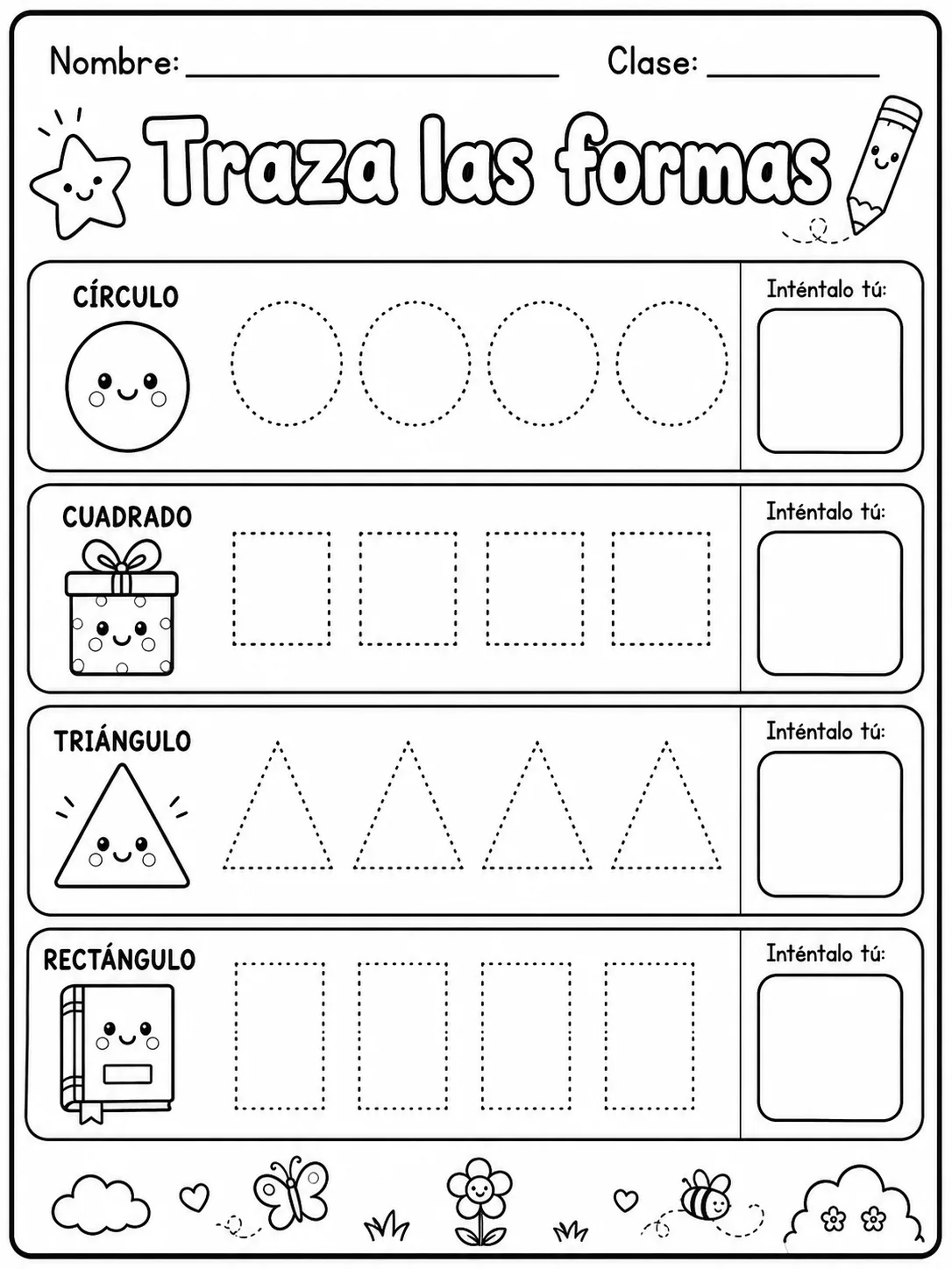 4.º grado - repaso mixto: formas 2D y líneas - Paquete de fichas - Conjunto 2 página 2 vista previa imprimible