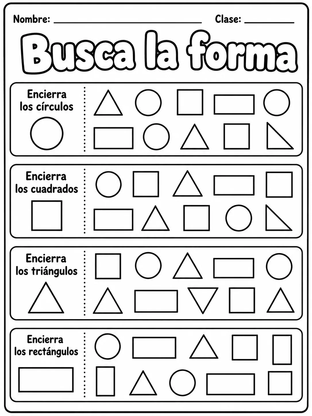 4.º grado - repaso mixto: formas 2D y líneas - Paquete de fichas - Conjunto 2 página 3 vista previa imprimible
