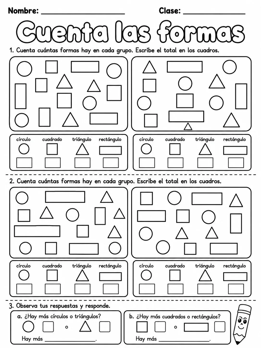 4.º grado - repaso mixto: formas 2D y líneas - Paquete de fichas - Conjunto 2 página 7 vista previa imprimible