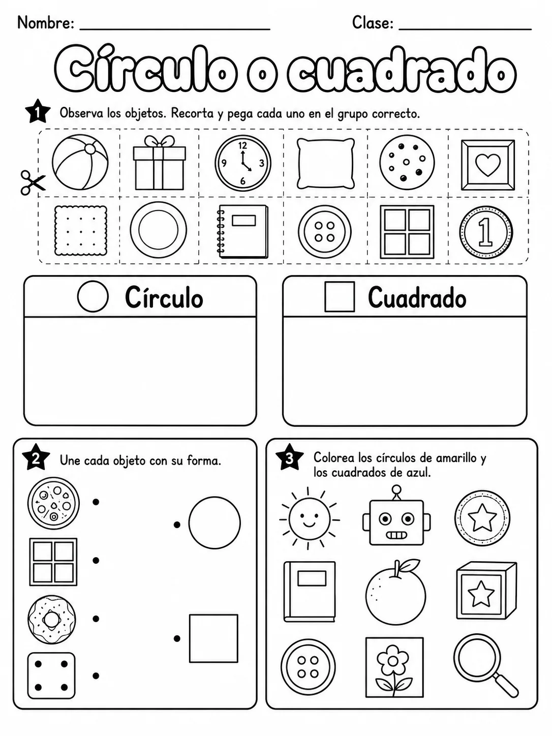 4.º grado - repaso mixto: formas 2D y líneas y ángulos - Paquete de fichas página 4 vista previa imprimible