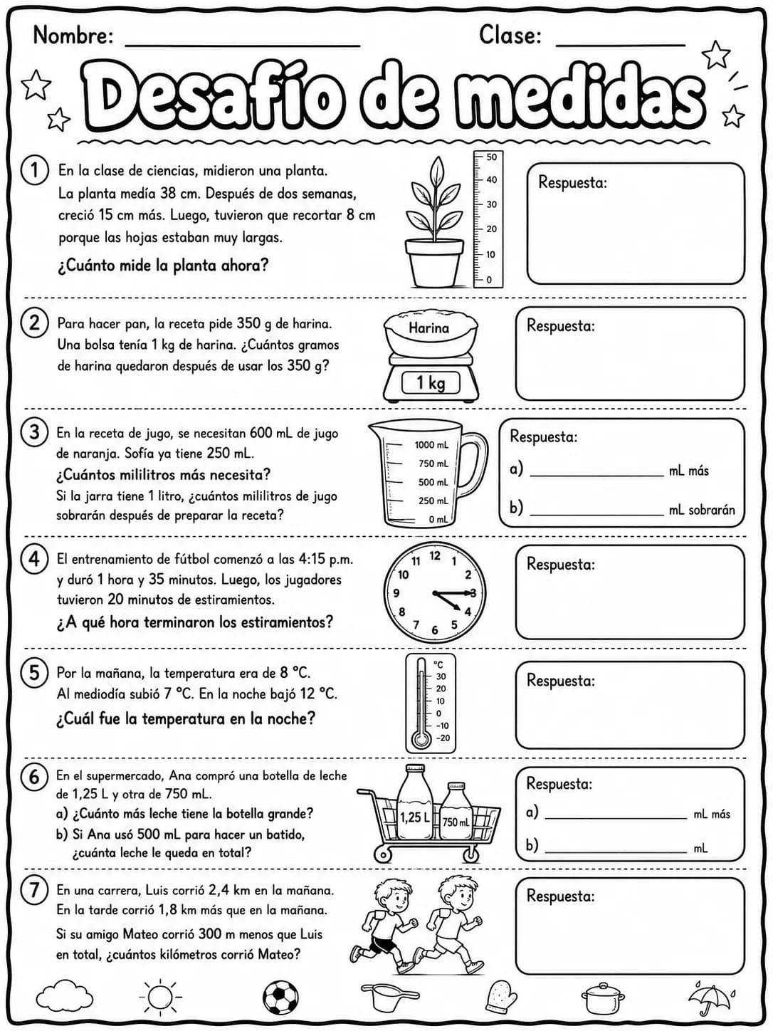 4.º grado - repaso mixto: multiplicación y división - Paquete de fichas página 8 vista previa imprimible