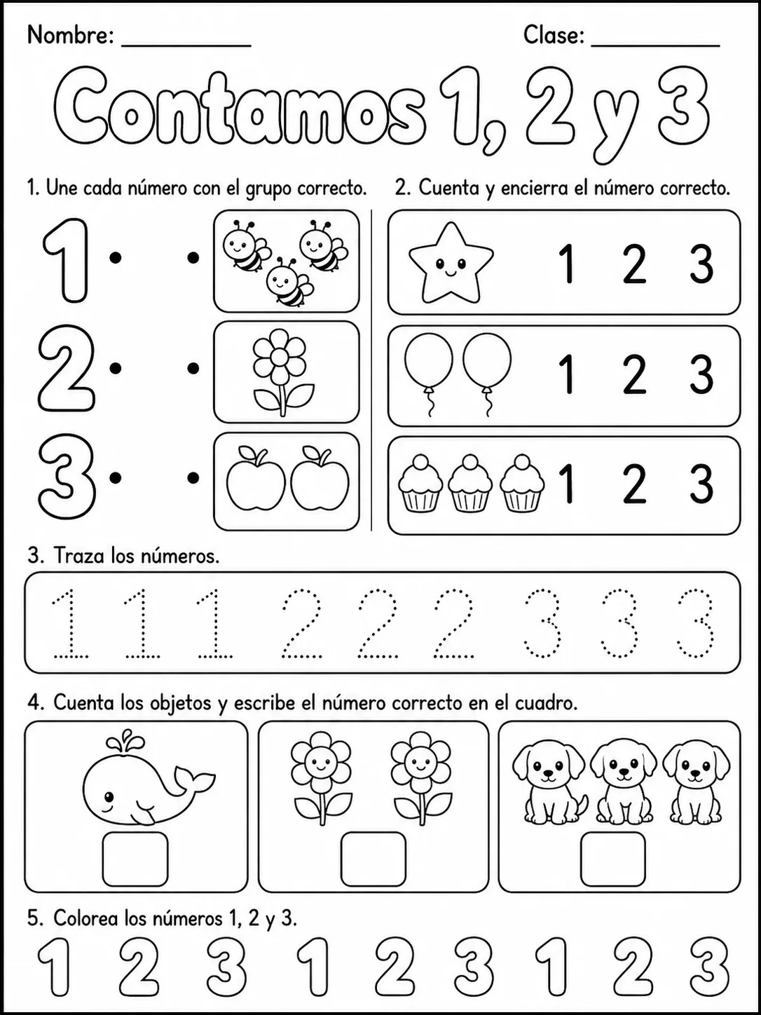 4.º grado - repaso mixto: números y conteo - Paquete de fichas página 4 vista previa imprimible