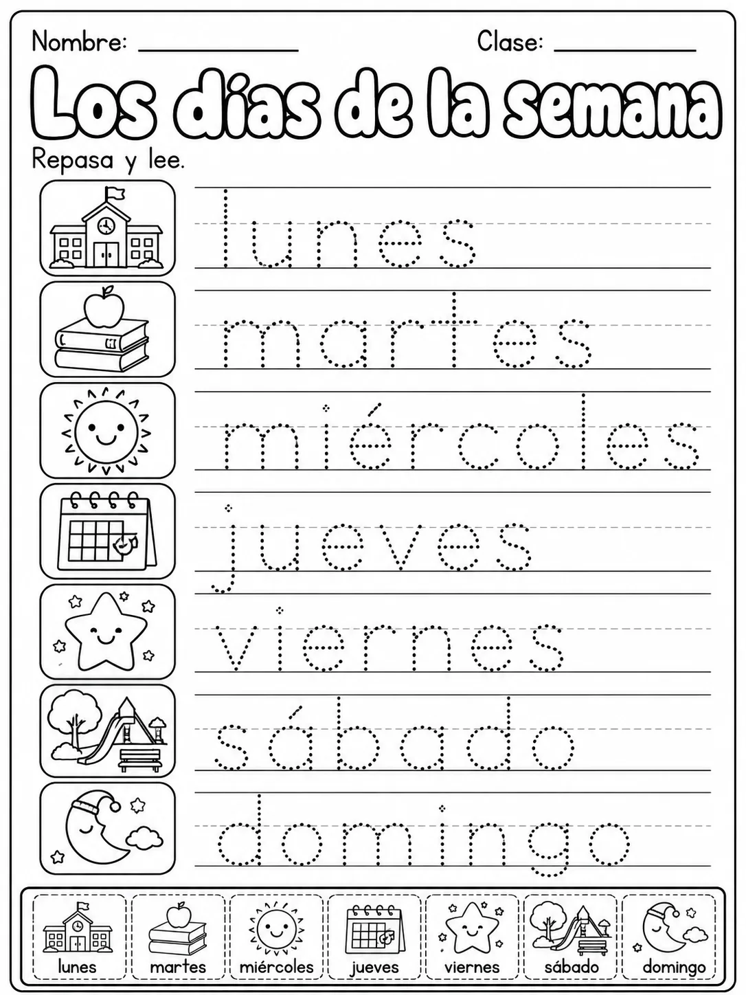 4.º grado - repaso mixto: tiempo y calendario - Paquete de fichas página 6 vista previa imprimible