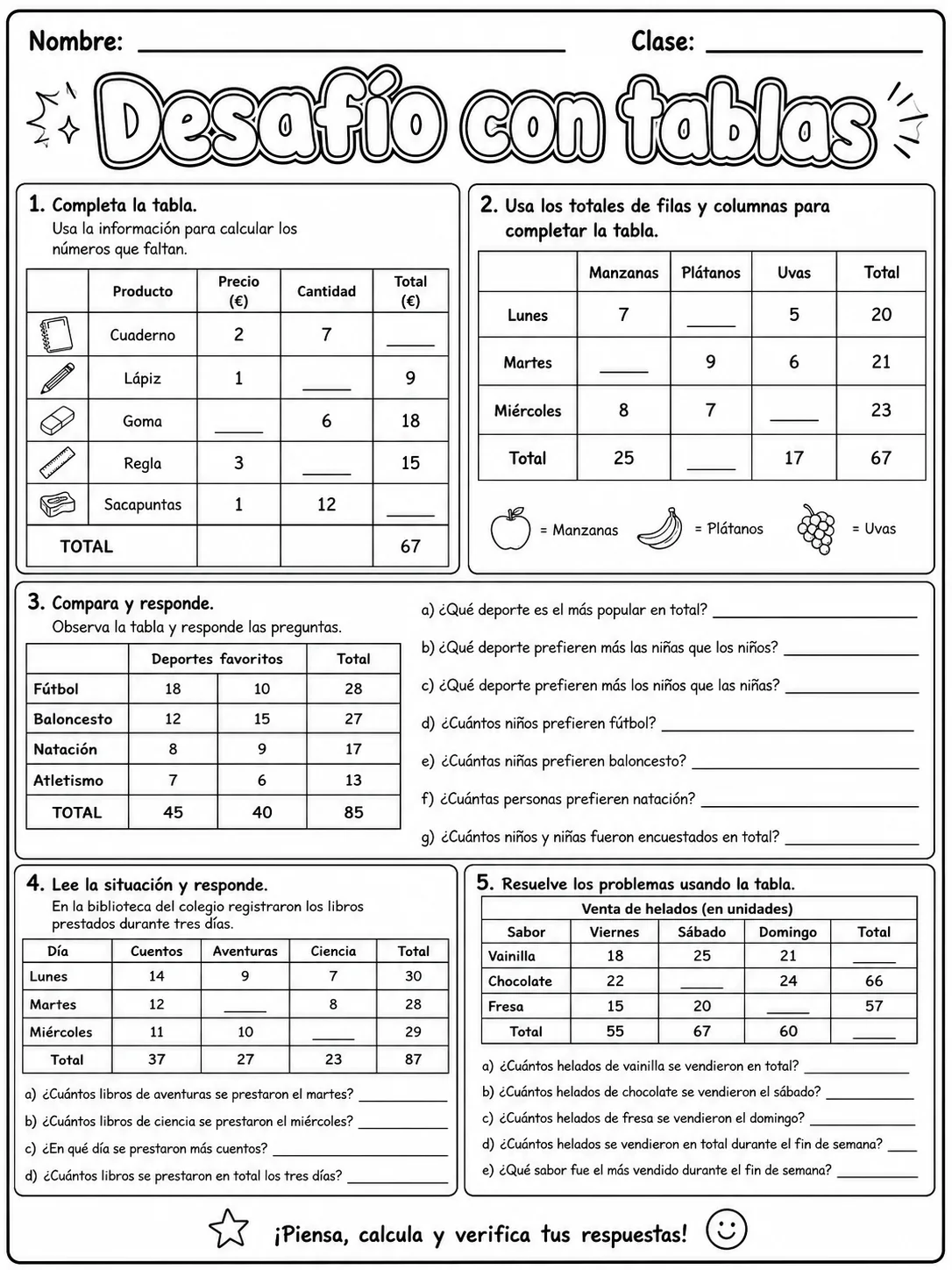 5.º grado - posición espacial - Paquete de fichas página 10 vista previa imprimible