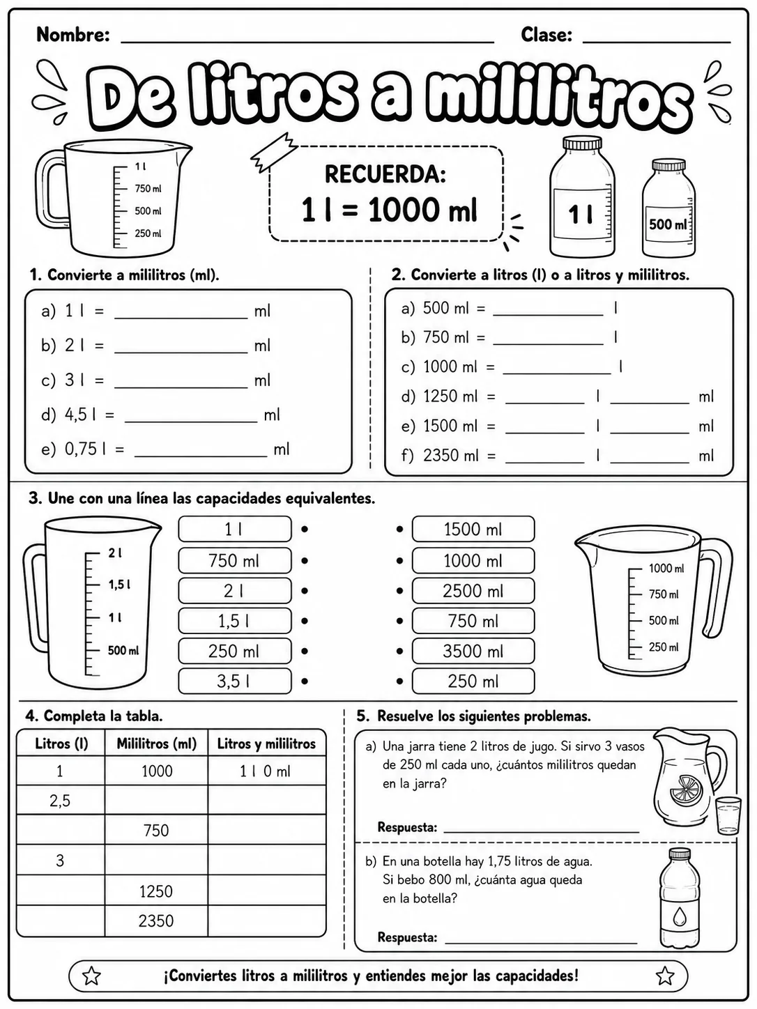 5.º grado - repaso mixto: datos, tablas y gráficas - Paquete de fichas página 8 vista previa imprimible