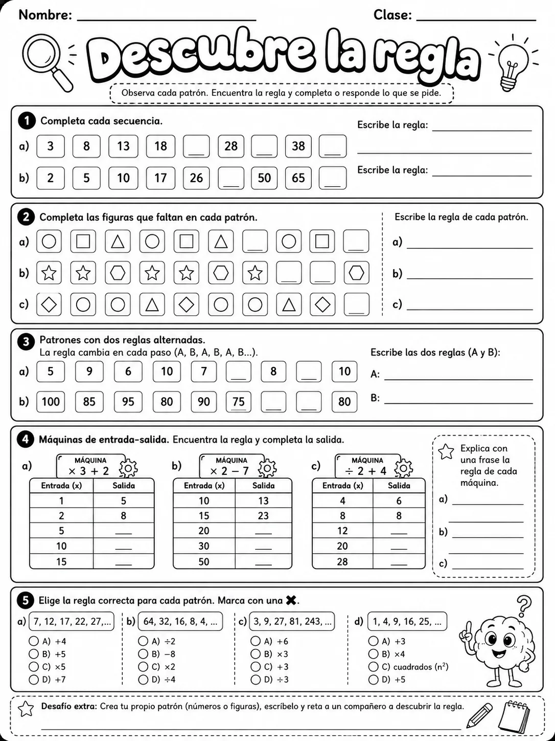 5.º grado - repaso mixto: datos, tablas y gráficas - Paquete de fichas página 9 vista previa imprimible