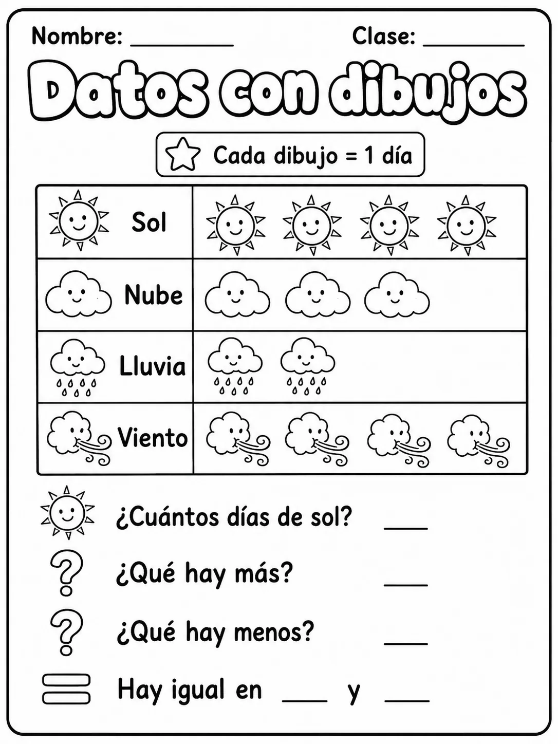 5.º grado - repaso mixto: números ordinales y datos, tablas y gráficas - Paquete de fichas página 6 vista previa imprimible