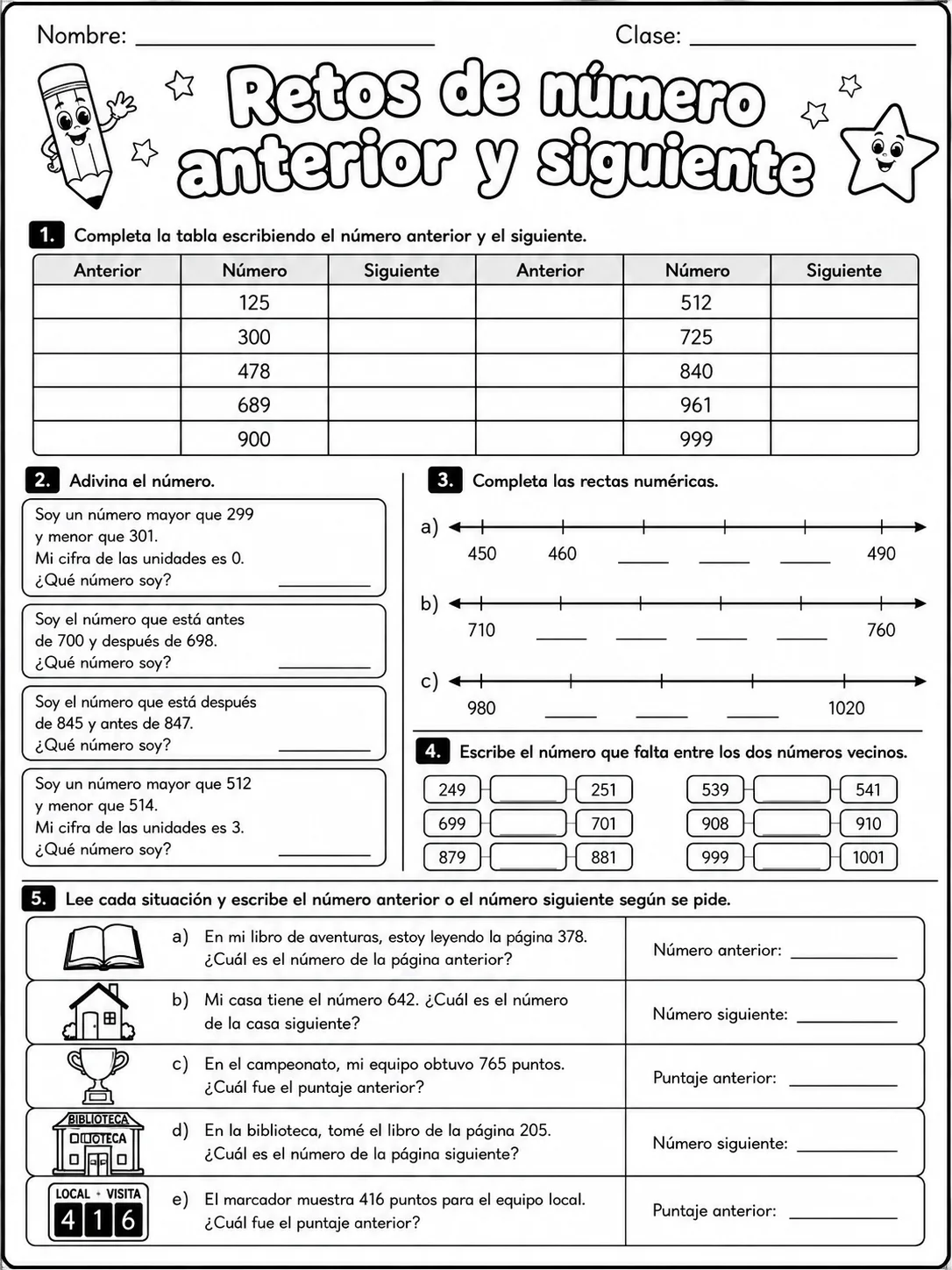 Kindergarten - números, conteo y orden - Paquete de fichas - Conjunto 2 página 9 vista previa imprimible