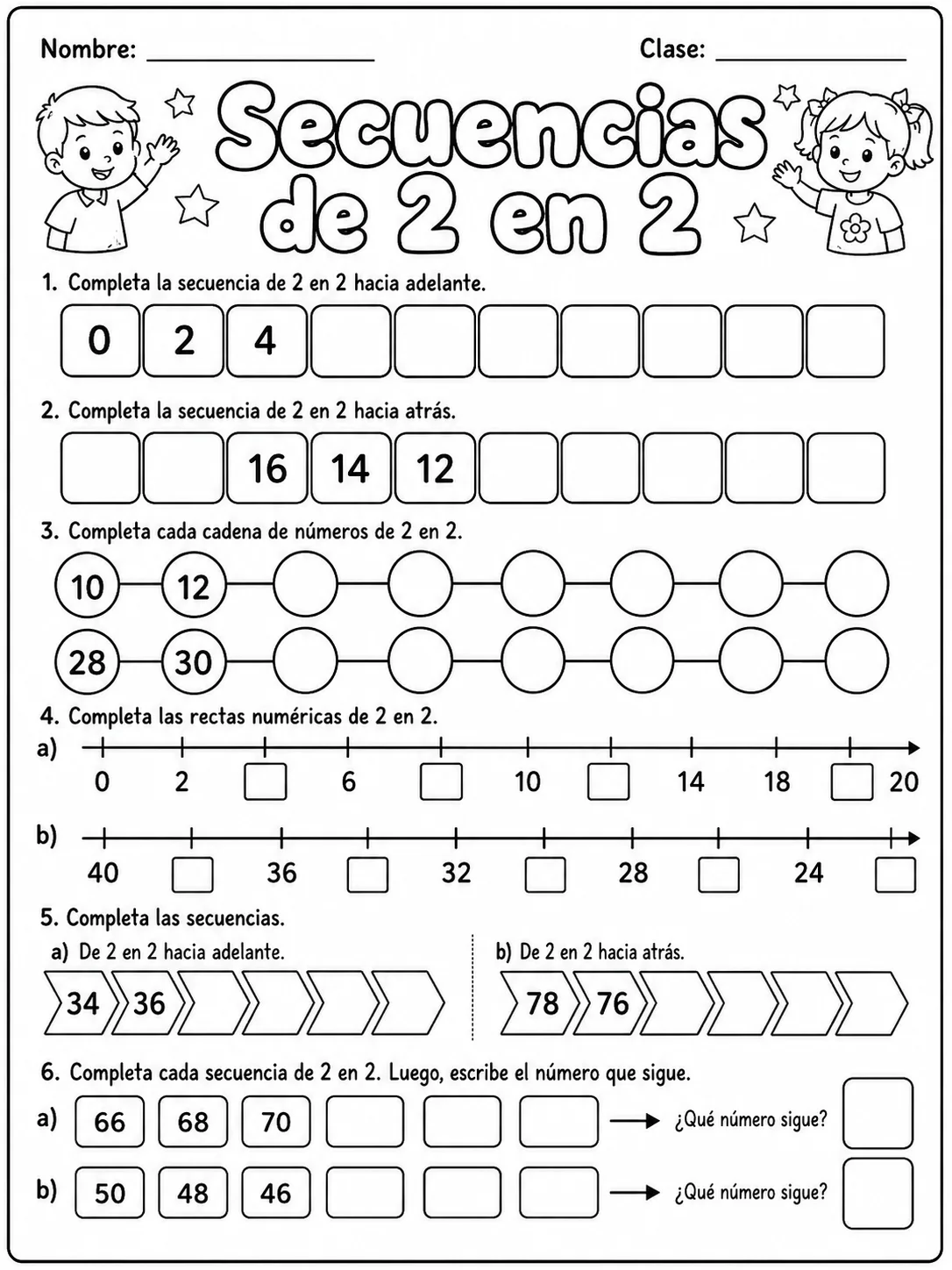 Kindergarten - patrones y secuencias - Paquete de fichas página 4 vista previa imprimible