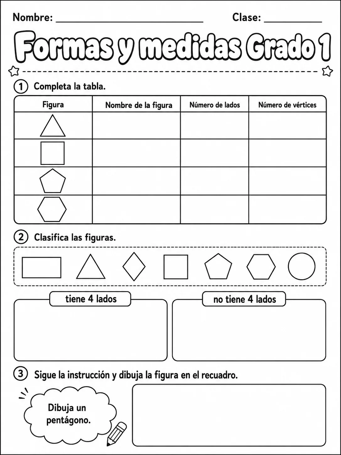 1.º grado - medidas de longitud, masa y capacidad - Paquete de fichas página 7 vista previa imprimible