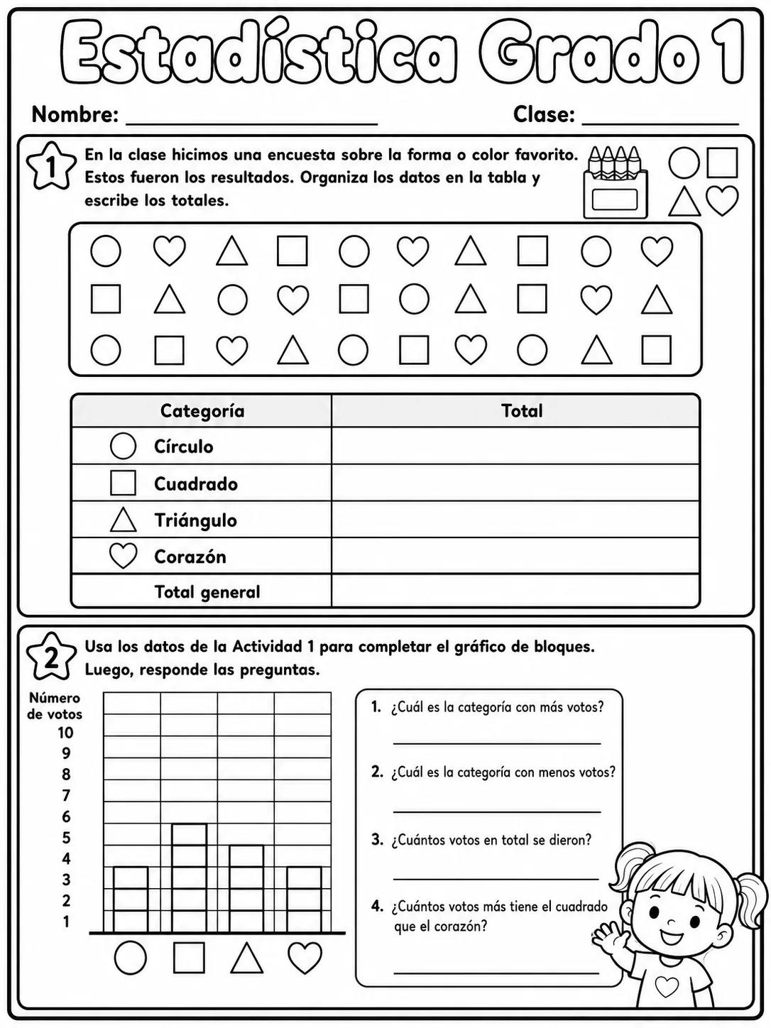 1.º grado - repaso de matemáticas - Paquete de fichas - Conjunto 2 página 4 vista previa imprimible