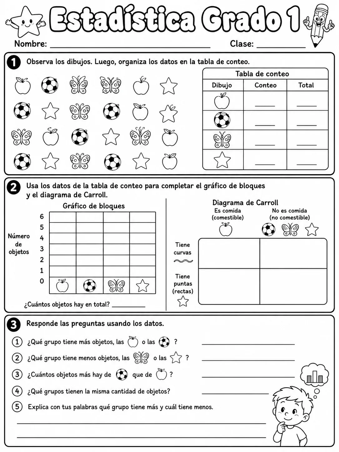 1.º grado - repaso de matemáticas - Paquete de fichas - Conjunto 2 página 9 vista previa imprimible