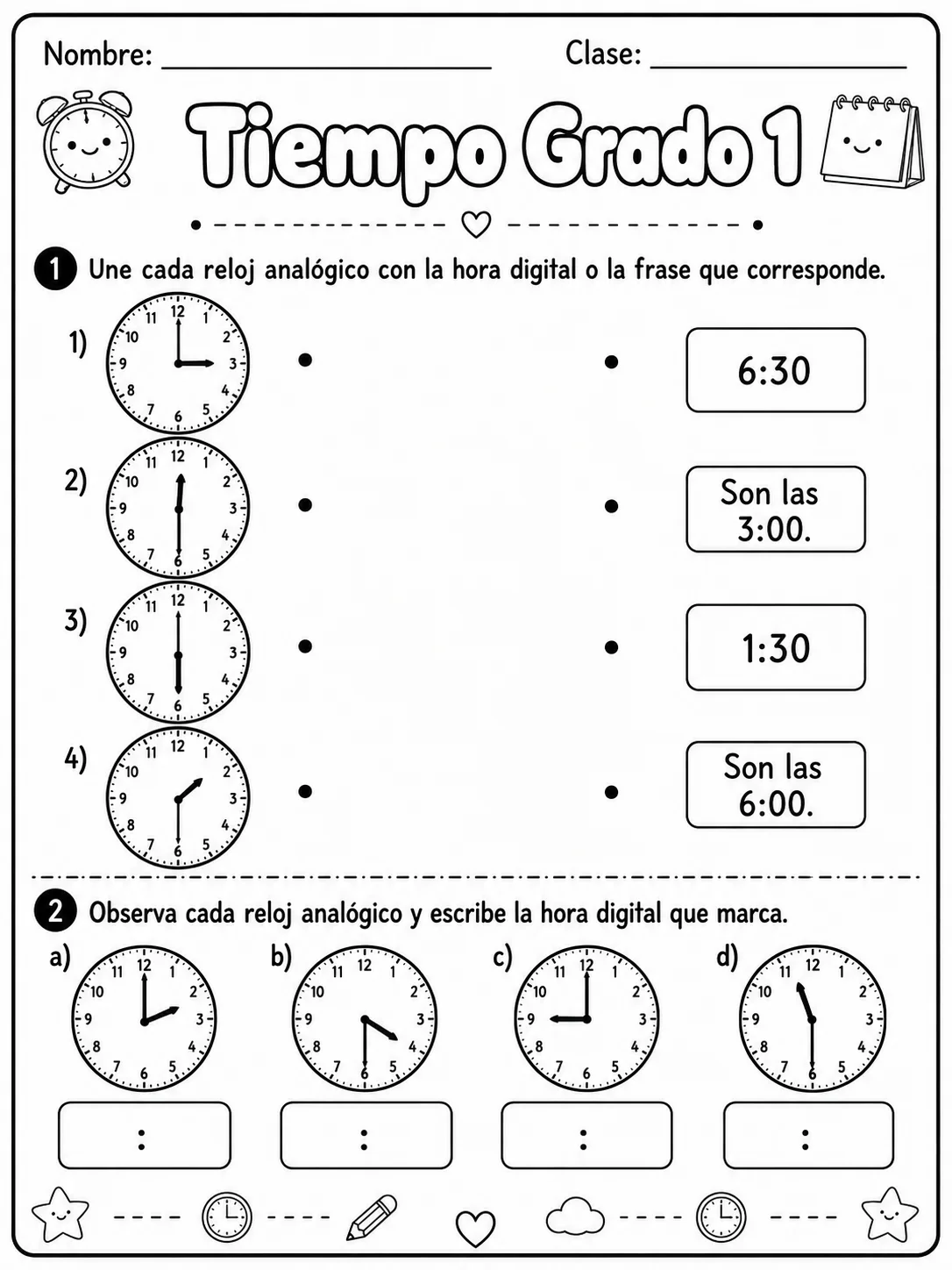 1.º grado - repaso de matemáticas - Paquete de fichas página 4 vista previa imprimible