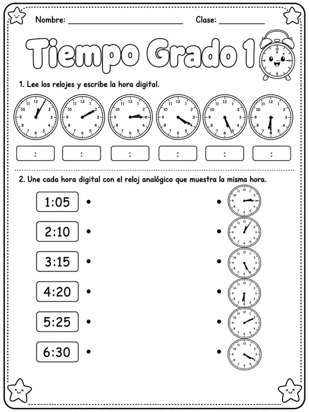 1.º grado - repaso de matemáticas - Paquete de fichas página 5 vista previa imprimible