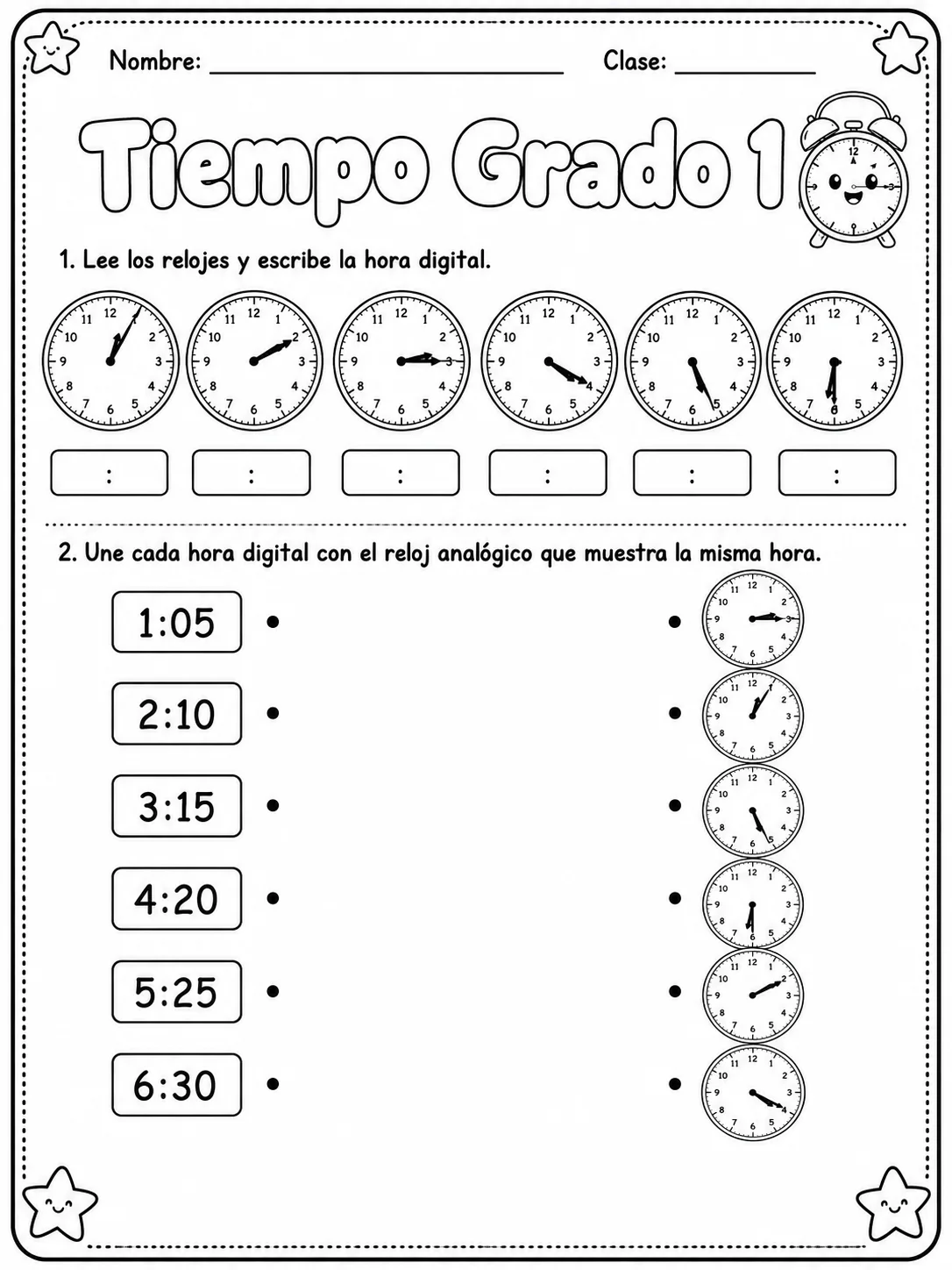 1.º grado - repaso de matemáticas - Paquete de fichas página 5 vista previa imprimible