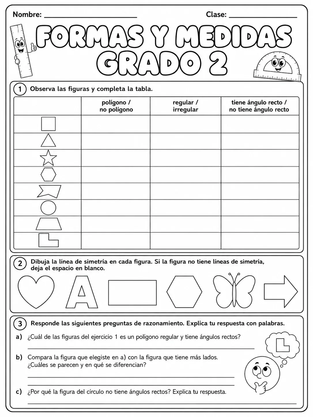 2.º grado - medidas de longitud, masa y capacidad - Paquete de fichas página 9 vista previa imprimible