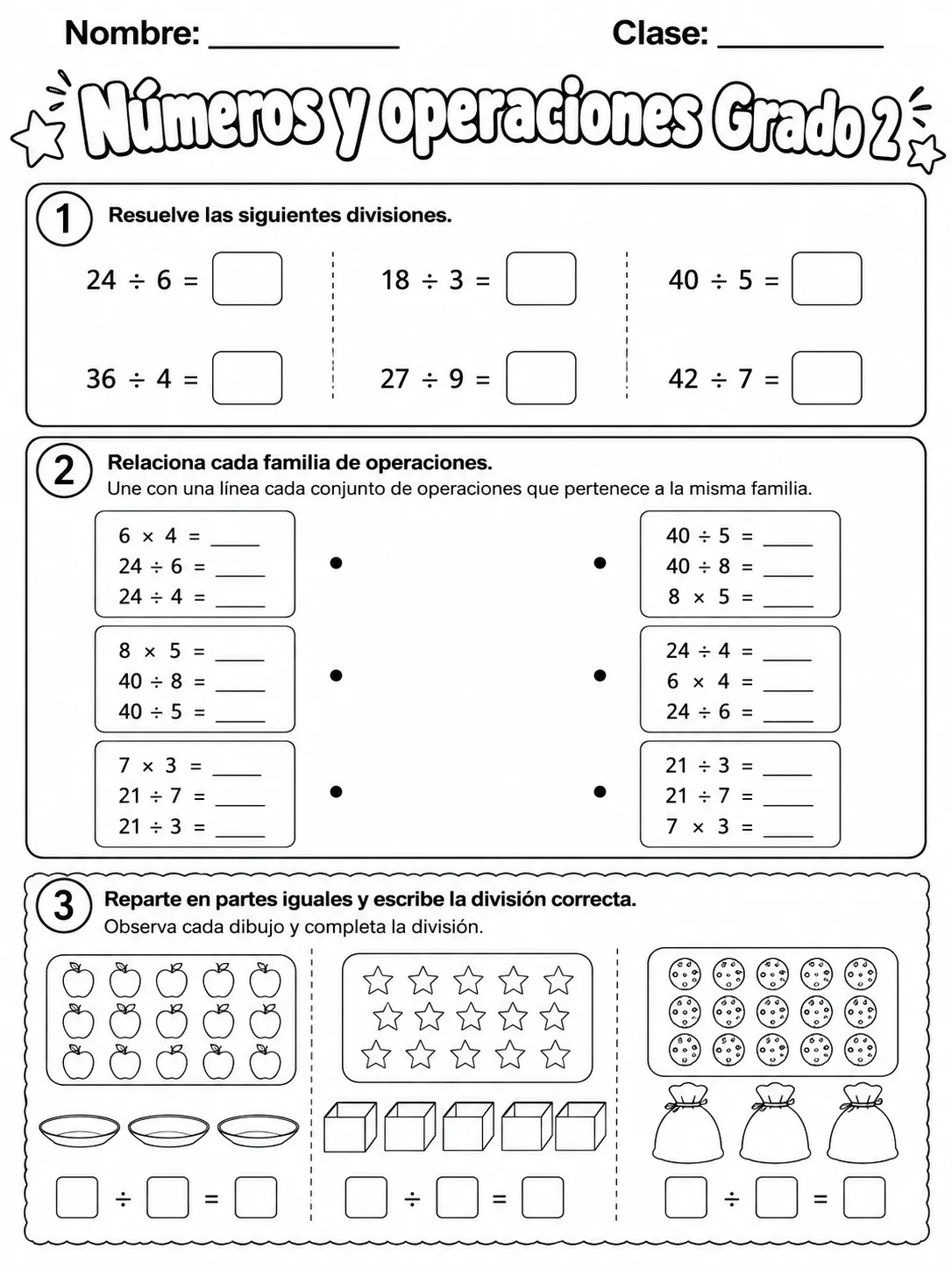 2.º grado - números y conteo - Paquete de fichas página 8 vista previa imprimible