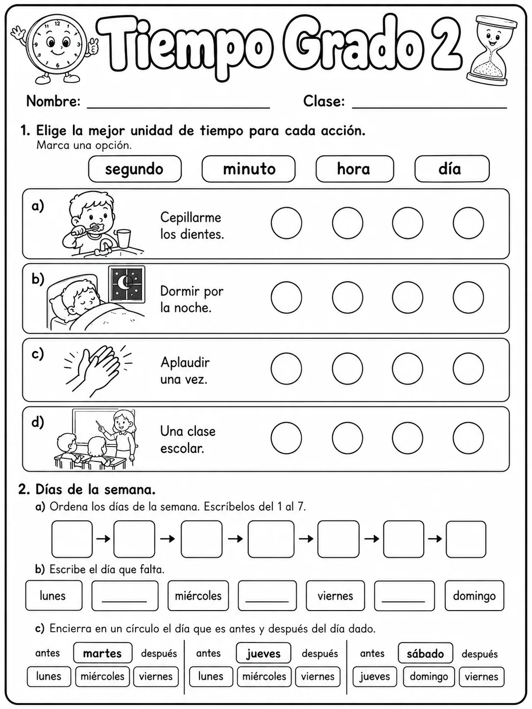 2.º grado - repaso de matemáticas - Paquete de fichas - Conjunto 2 vista previa imprimible de matemáticas en KiwiBee