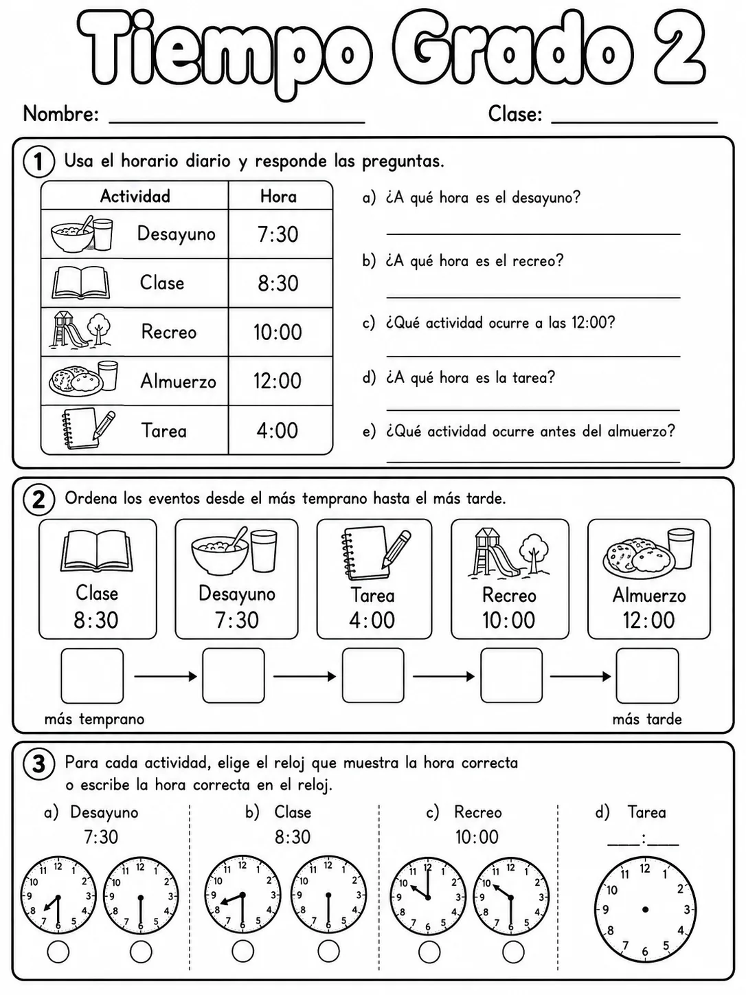 2.º grado - repaso de matemáticas - Paquete de fichas - Conjunto 2 página 6 vista previa imprimible