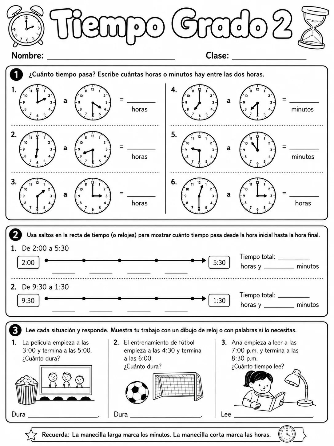 2.º grado - repaso de matemáticas - Paquete de fichas - Conjunto 2 página 7 vista previa imprimible