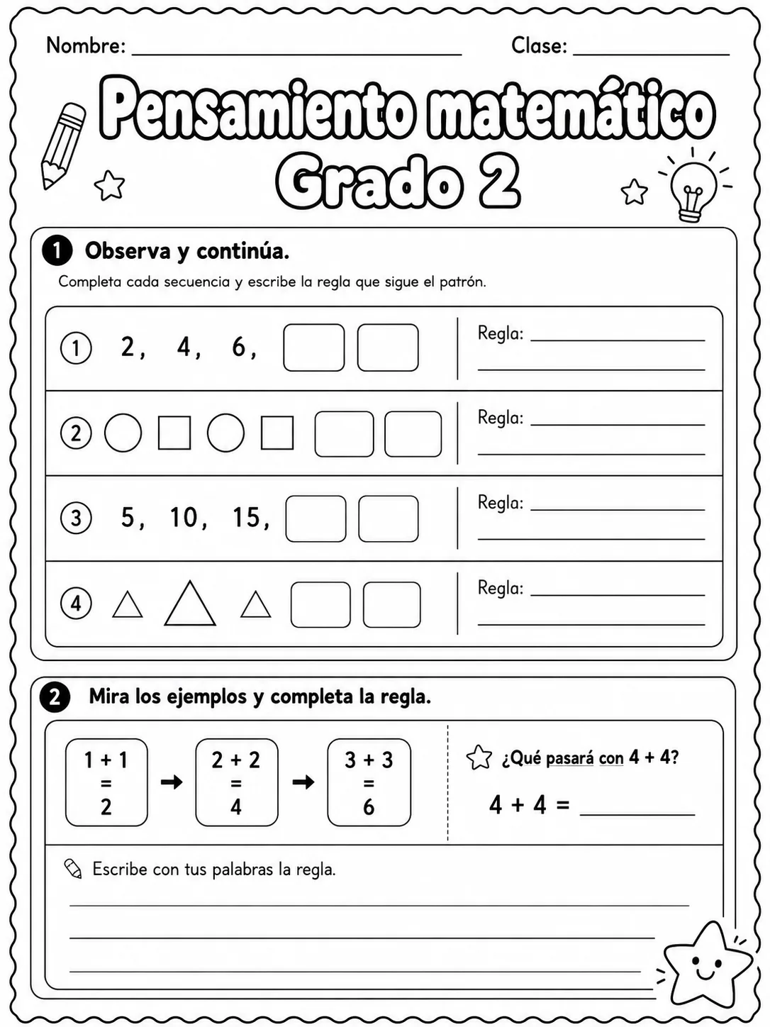 2.º grado - repaso de matemáticas - Paquete de fichas - Conjunto 3 página 2 vista previa imprimible