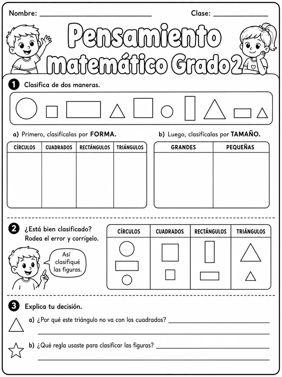 2.º grado - repaso de matemáticas - Paquete de fichas - Conjunto 3 página 5 vista previa imprimible