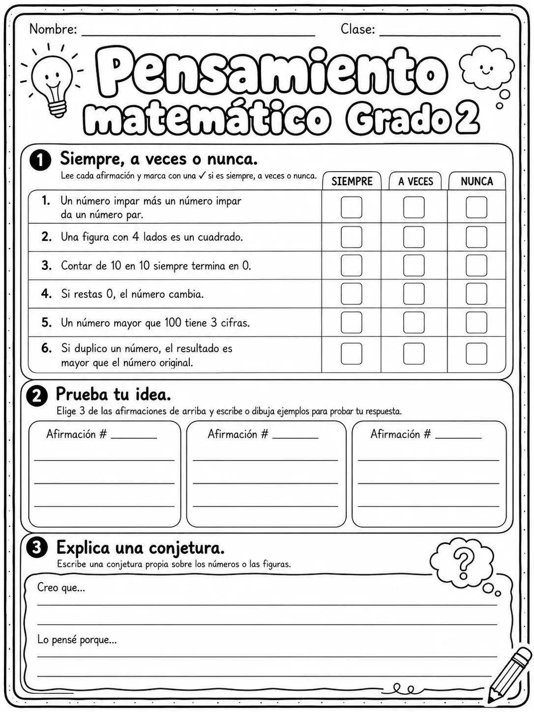 2.º grado - repaso de matemáticas - Paquete de fichas - Conjunto 3 página 7 vista previa imprimible