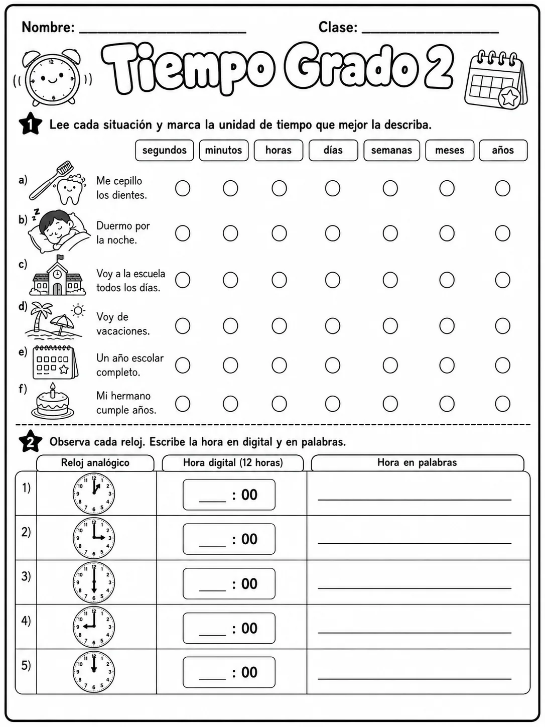 2.º grado - repaso de matemáticas - Paquete de fichas vista previa imprimible de matemáticas en KiwiBee