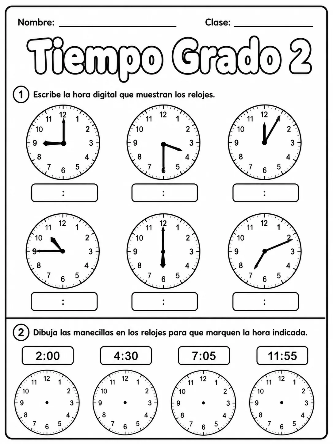 2.º grado - repaso de matemáticas - Paquete de fichas página 3 vista previa imprimible