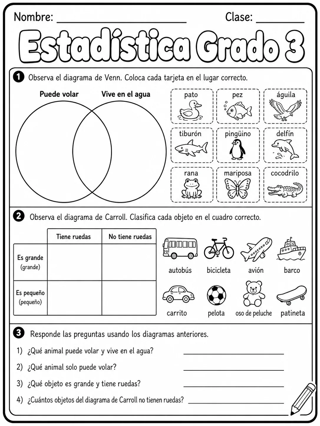 3.º grado - repaso de matemáticas - Paquete de fichas - Conjunto 2 página 5 vista previa imprimible