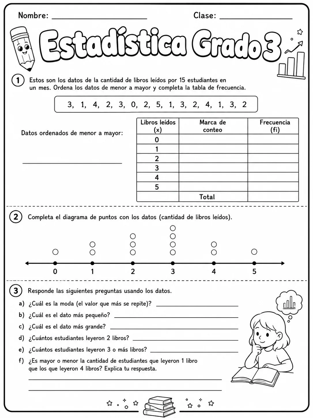 3.º grado - repaso de matemáticas - Paquete de fichas - Conjunto 2 página 6 vista previa imprimible