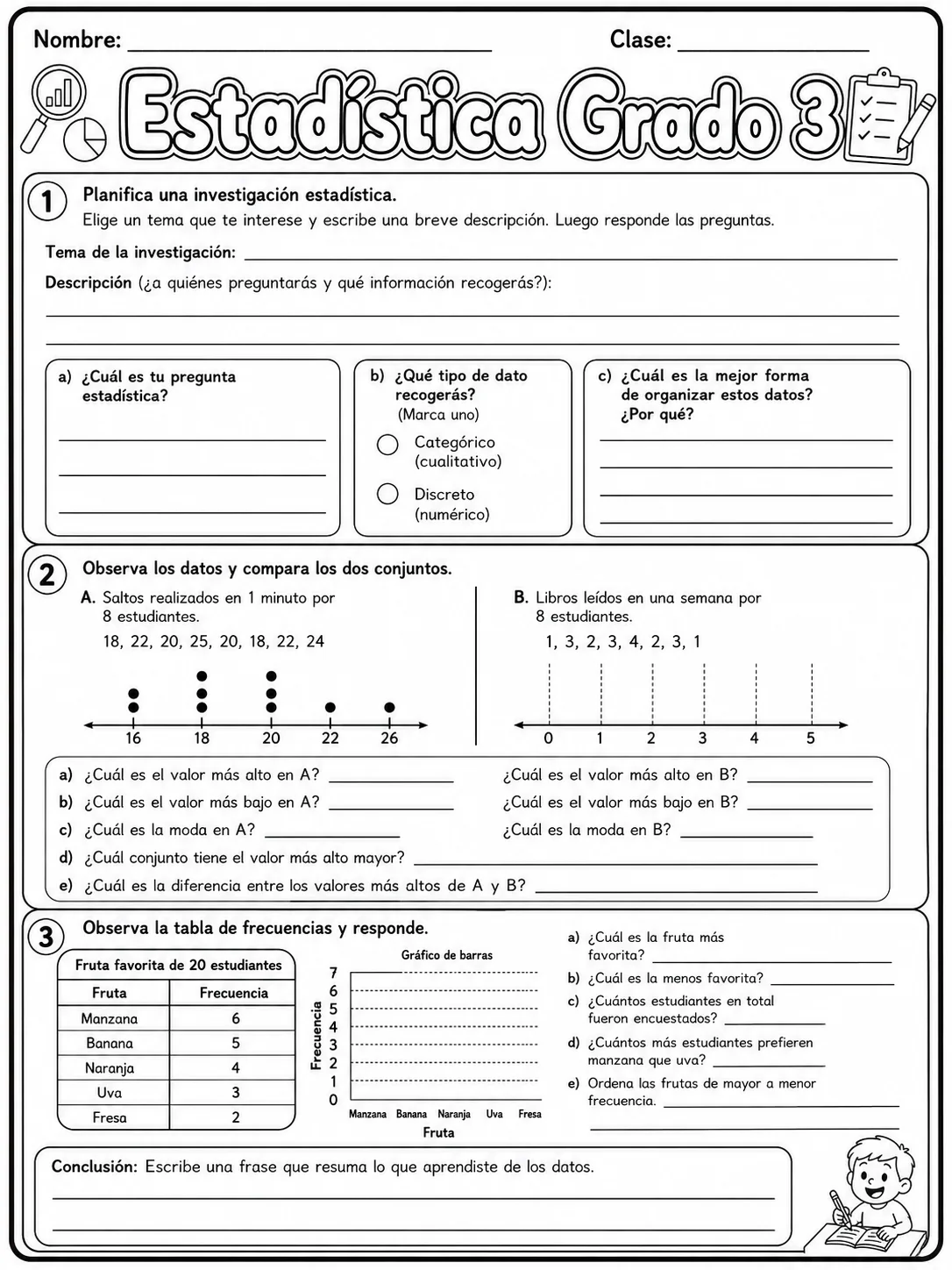 3.º grado - repaso de matemáticas - Paquete de fichas - Conjunto 2 página 10 vista previa imprimible
