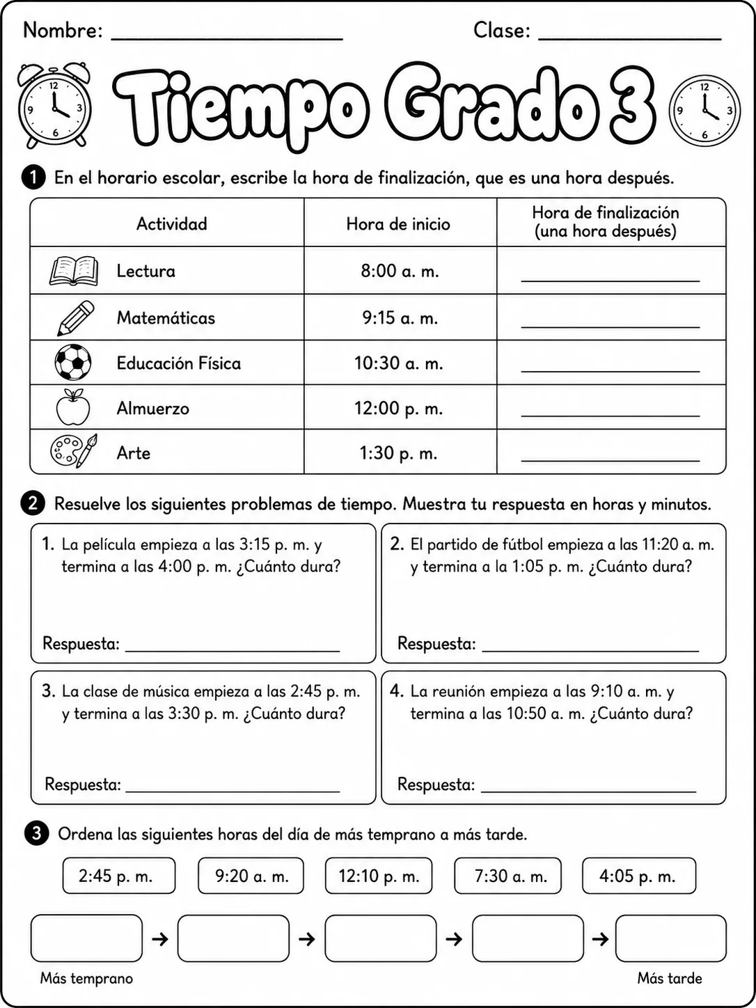 3.º grado - repaso de matemáticas - Paquete de fichas - Conjunto 3 página 5 vista previa imprimible
