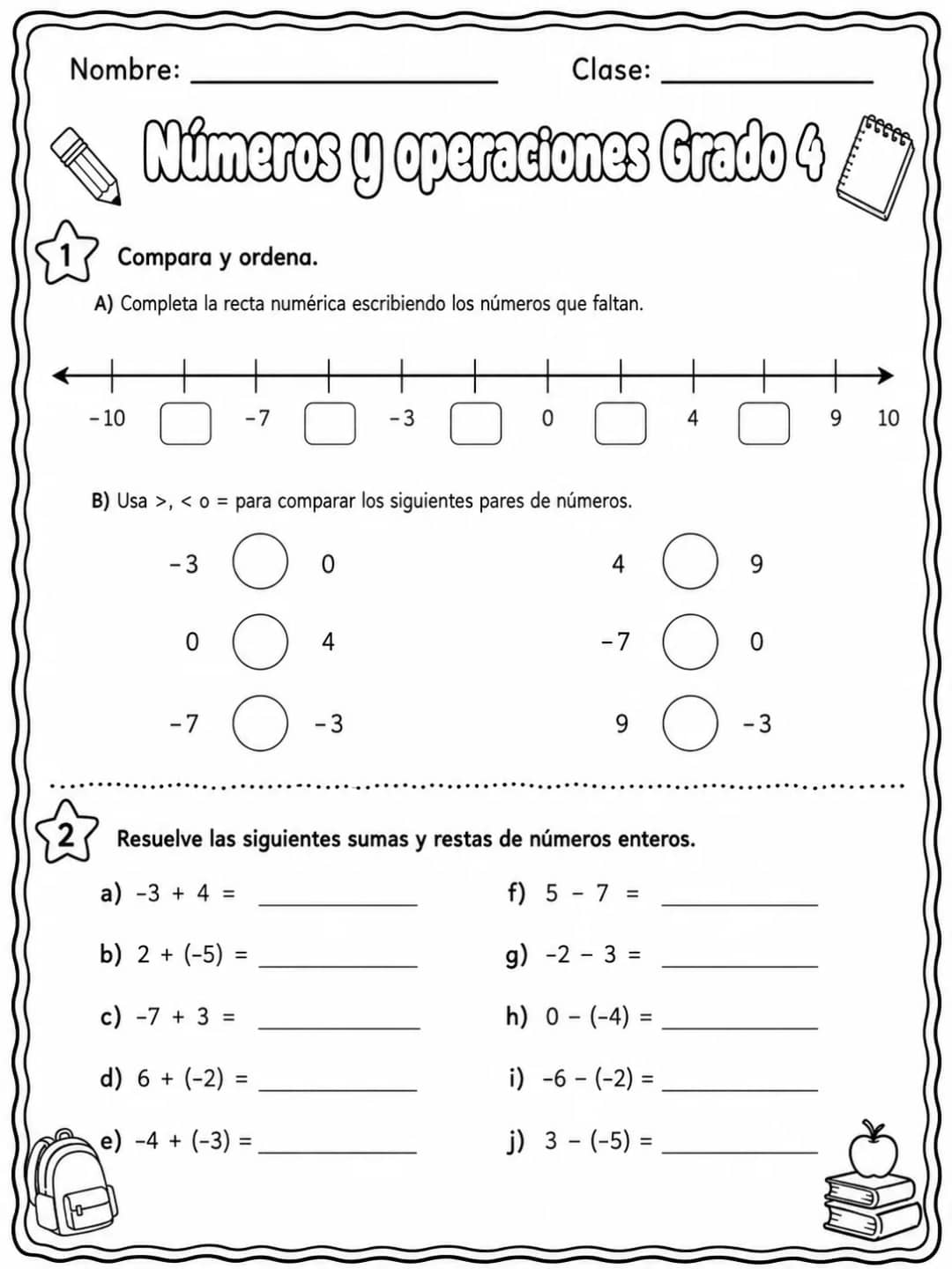 4.º grado - números y conteo - Paquete de fichas - Conjunto 2 vista previa imprimible de matemáticas en KiwiBee
