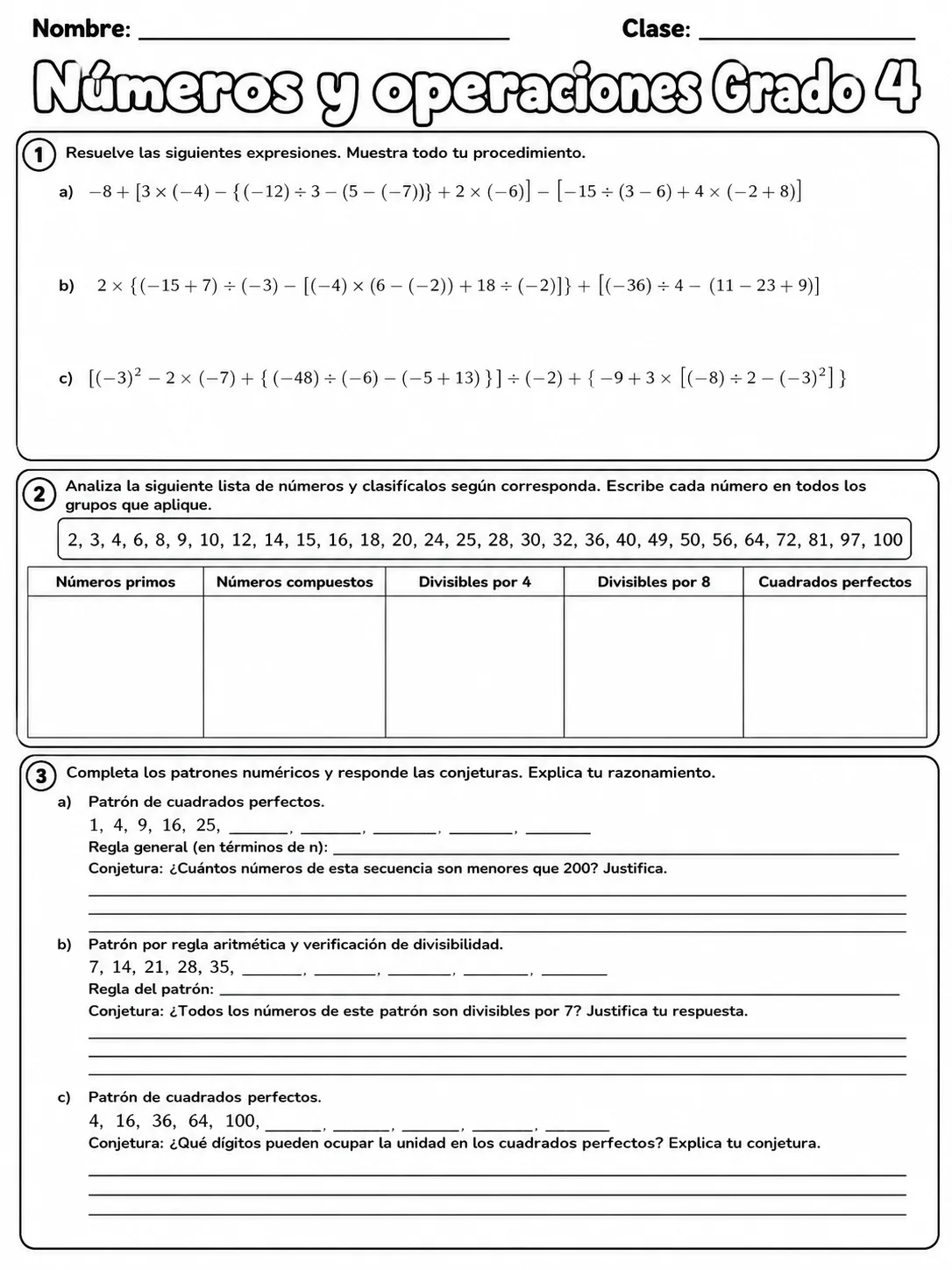 4.º grado - números y conteo - Paquete de fichas - Conjunto 2 página 9 vista previa imprimible