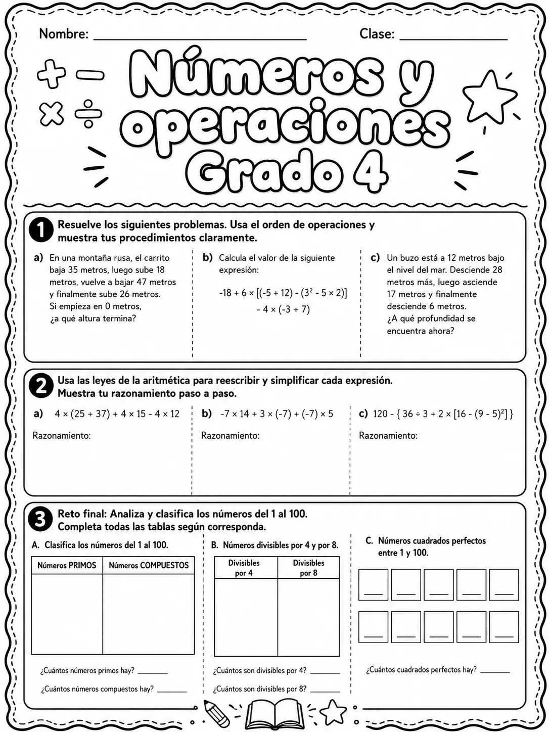 4.º grado - números y conteo - Paquete de fichas - Conjunto 2 página 10 vista previa imprimible
