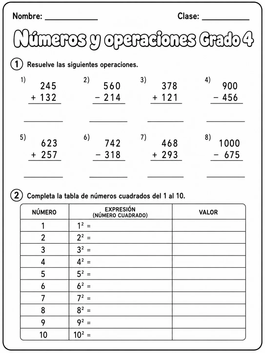 4.º grado - números y conteo - Paquete de fichas vista previa imprimible de matemáticas en KiwiBee