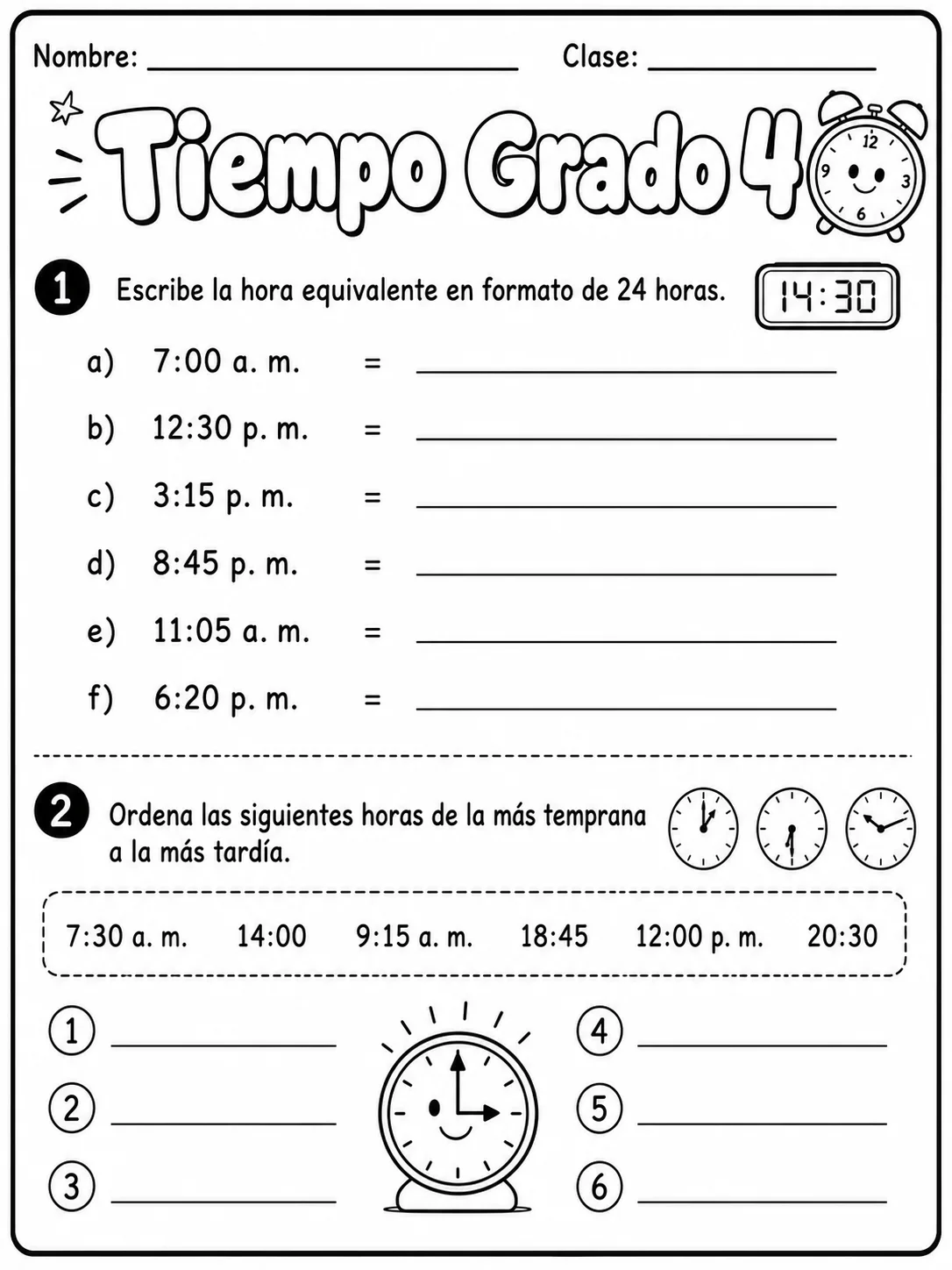 4.º grado - repaso de matemáticas - Paquete de fichas - Conjunto 2 vista previa imprimible de matemáticas en KiwiBee