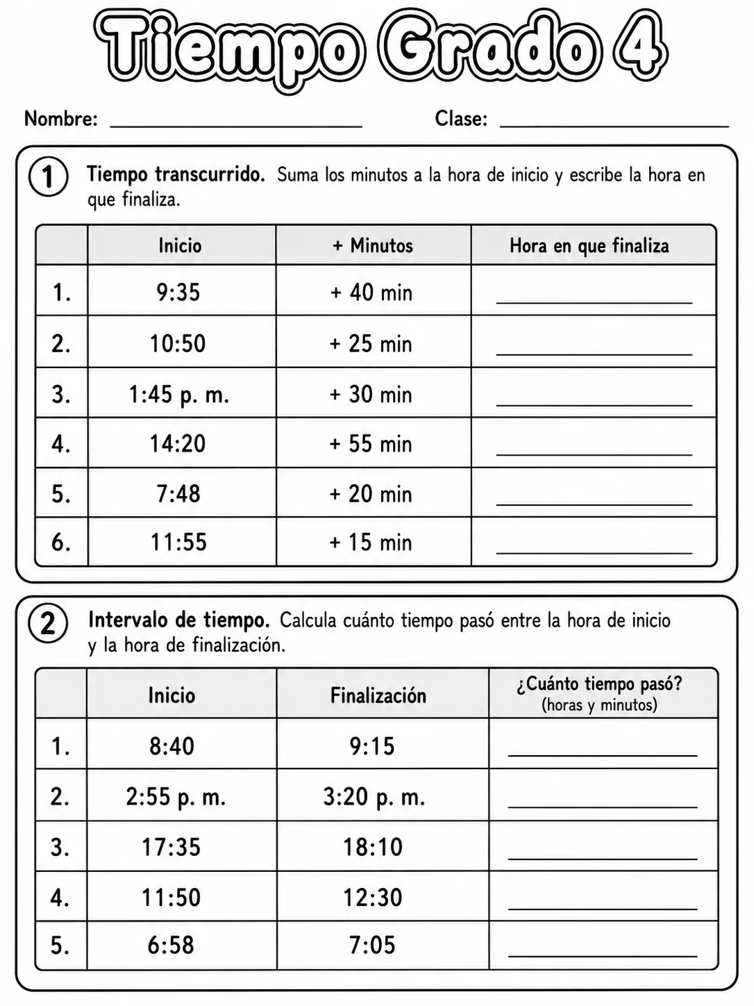 4.º grado - repaso de matemáticas - Paquete de fichas - Conjunto 2 página 3 vista previa imprimible