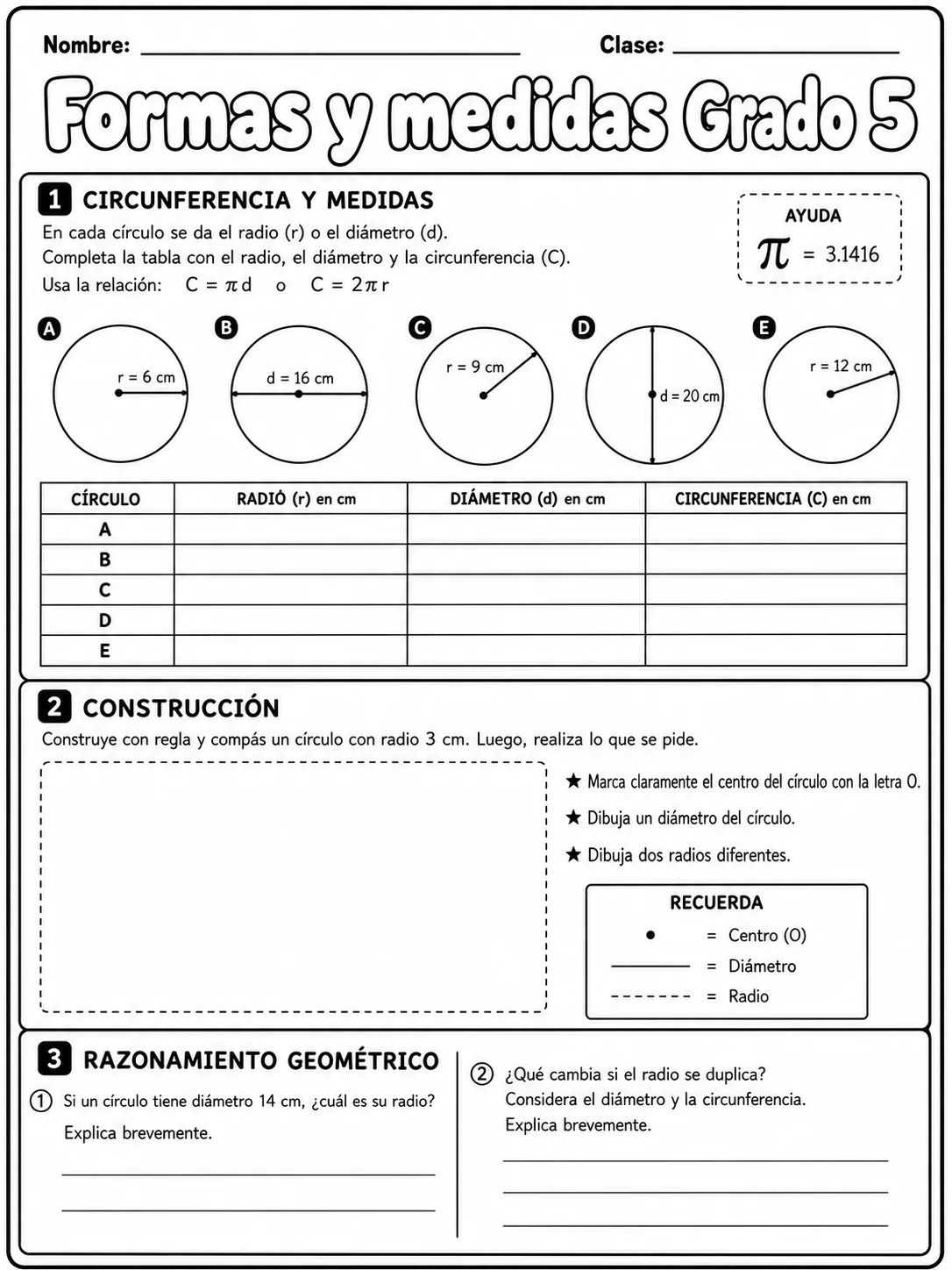5.º grado - medidas de longitud, masa y capacidad - Paquete de fichas página 9 vista previa imprimible