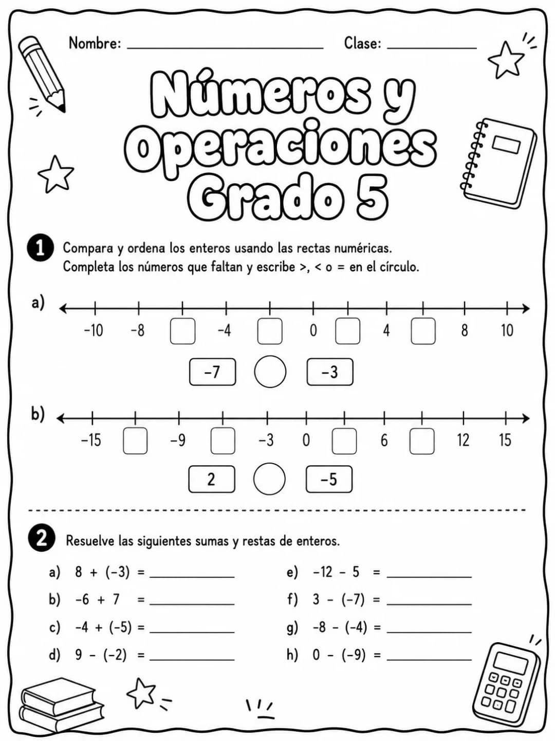 5.º grado - números y conteo - Paquete de fichas vista previa imprimible de matemáticas en KiwiBee