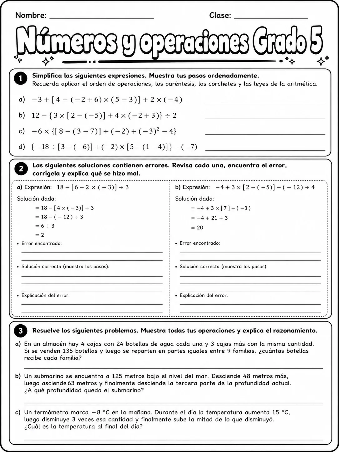 5.º grado - números y conteo - Paquete de fichas página 9 vista previa imprimible