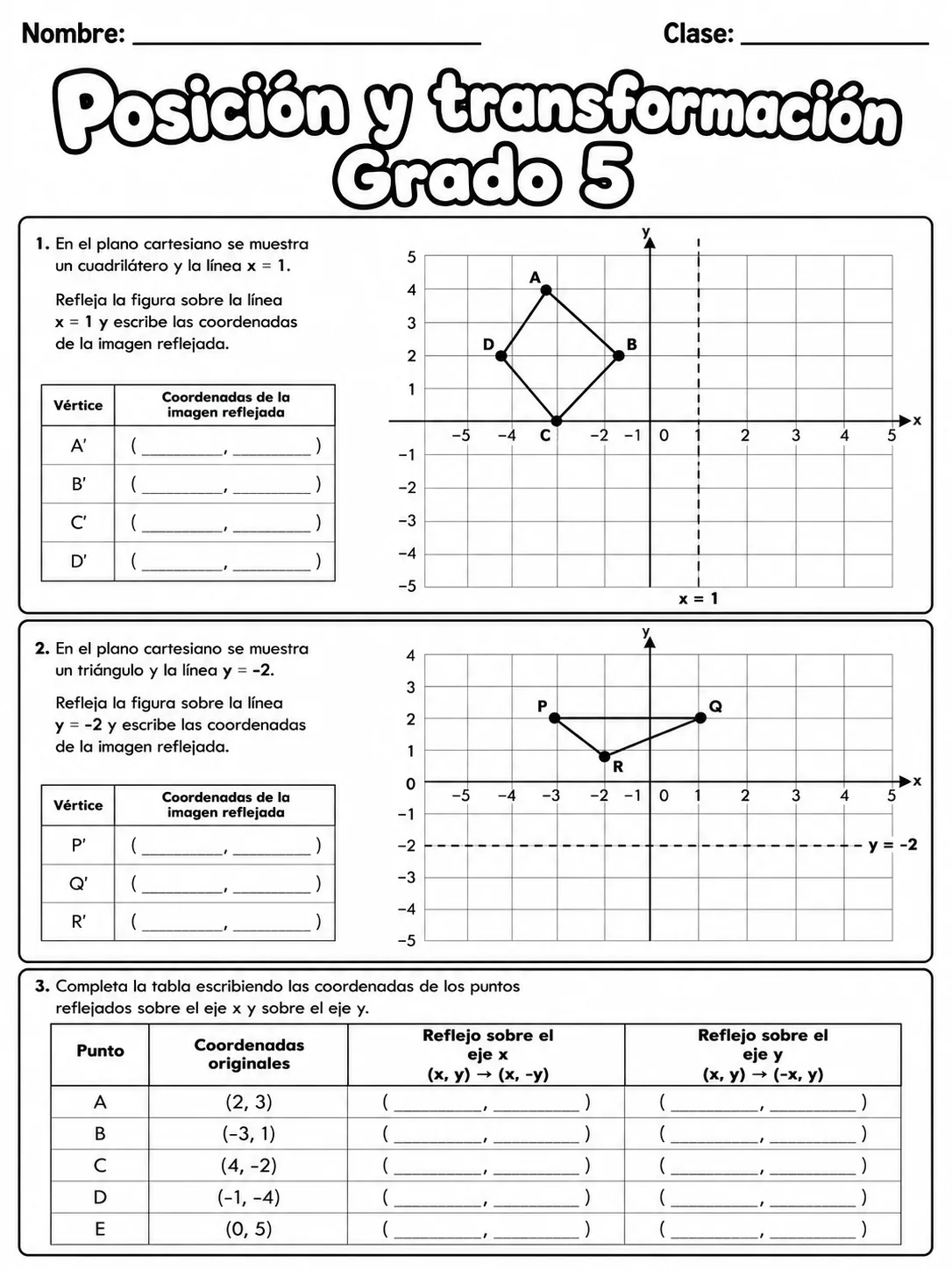 5.º grado - posición y dirección - Paquete de fichas página 4 vista previa imprimible